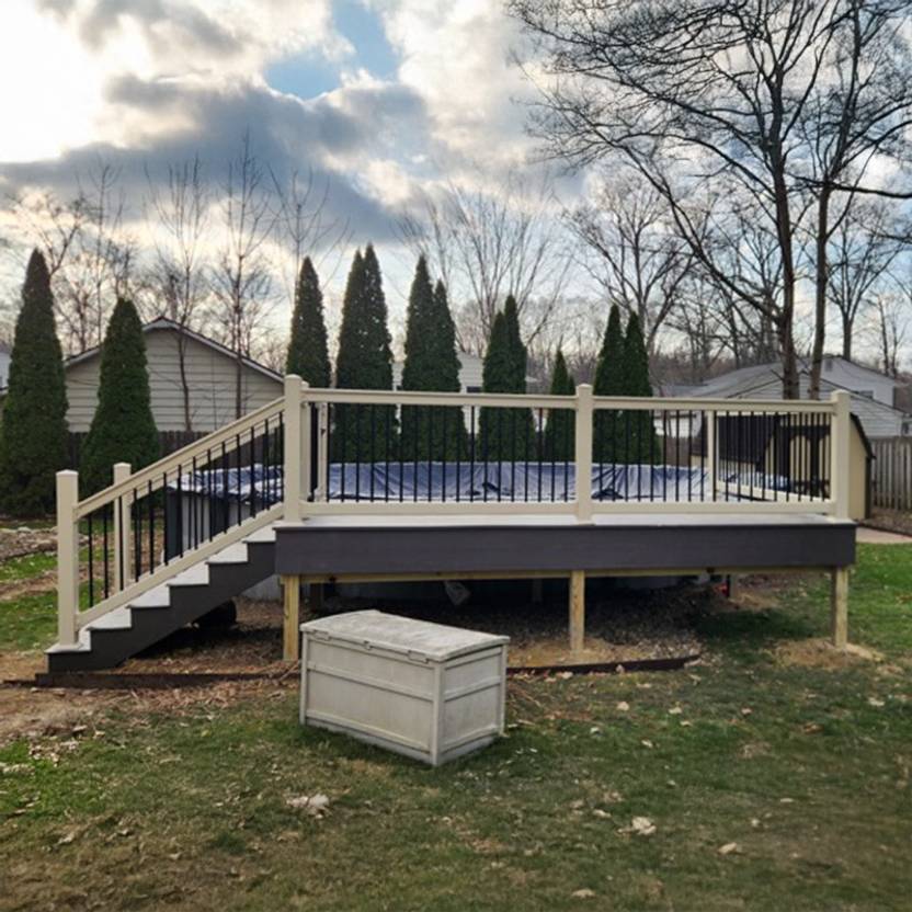 room addition with new siding and trim