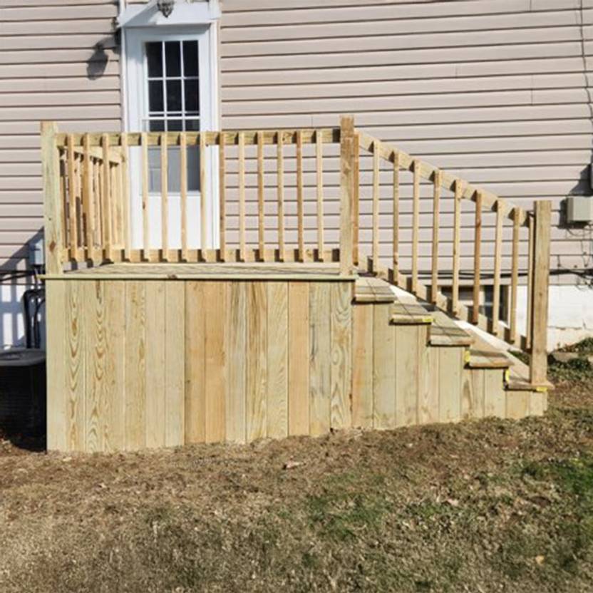 backyard fence installation project