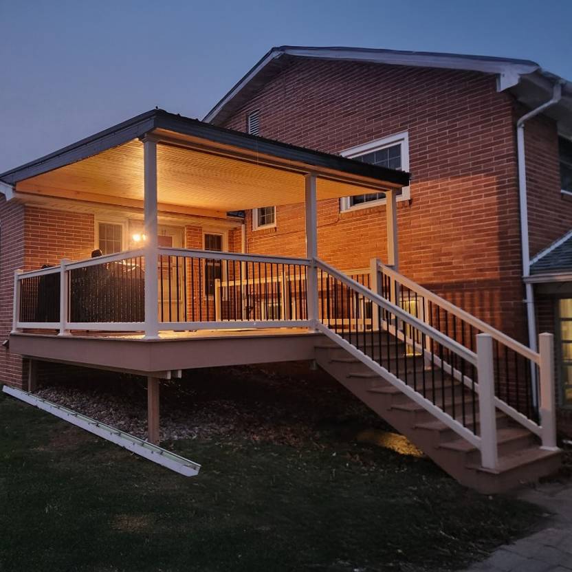 screened porch built for homeowner in Holmes County